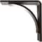 Ekena Millwork Morris Steel Bracket, Antiqued Brass 3"W x 6"D x 6"H BKTM03X06X06MOABS - alternate 3